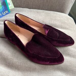 kate spade velvet loafers